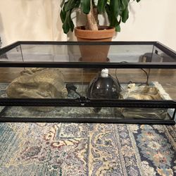 Exo Terra Natural Terrarium Large Low ( with Accessories)