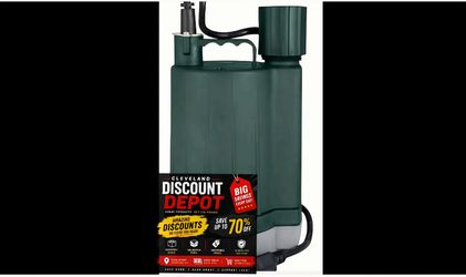 Green Submersible Utility Pump