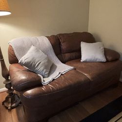 Leather Loveseat - Comfortable