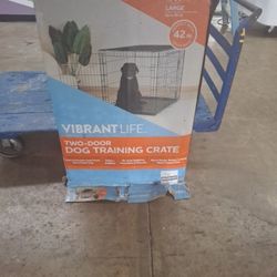 Black 40 Inch Dog Cage