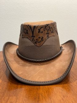 New Leather Cowboy hat - Handmade in USA