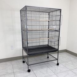 Brand New $100 Large 52” Bird Cage for Parakeet Parrot Cockatiel Canary Finch Lovebird, Size 31x19x52” 