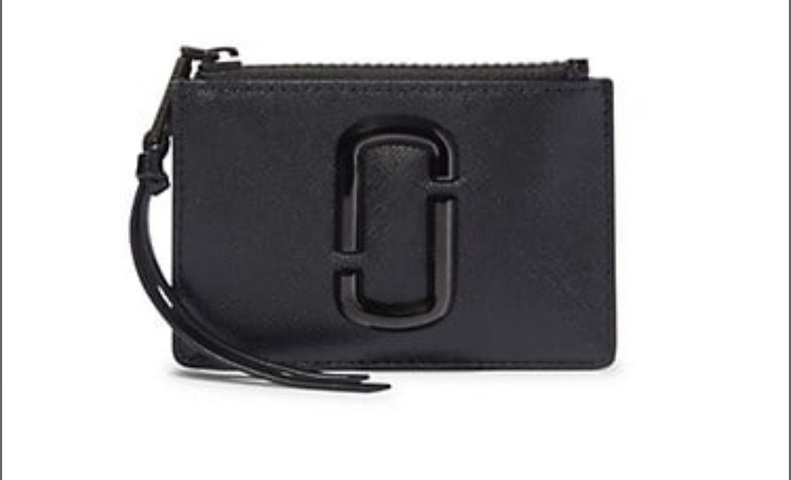 Marc Jacobs The  DTM Zip Coated Leather Wallet