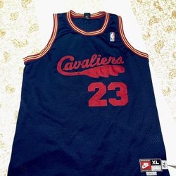 Vtg Nike Team NBA '72 Cleveland Cavaliers -LeBron James #23 Jersey Mens Size XL