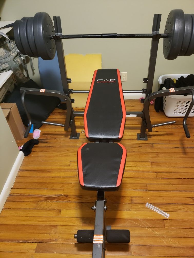 Weights included also have the curling attachment