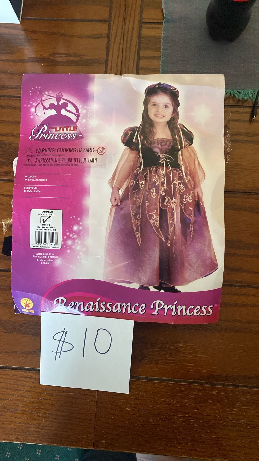 Toddler Sz2-4 Renaissance Princess