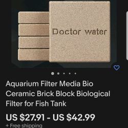 Fish Tank Ceramic Filter Media,Block Bio-Filter Media for Marind