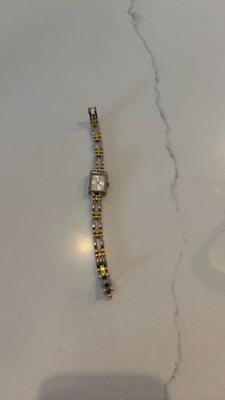 Two-Tone Women's Square Dial Dress Watch
