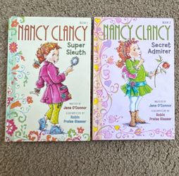 Jane O'Connor Nancy Clancy Books 1-2 Hardcover Illustrated Ages 9-12
