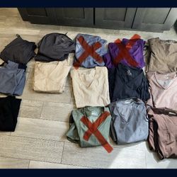 Adar Pro MedGear Womens Medical Spa Scrubs  Bulk XL 8 sets Assorted Colors Bulk Uniforms