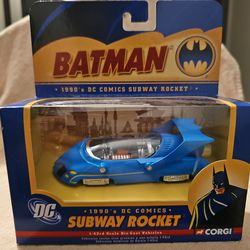 Corgi 1990's DC Comics Subway Rocket Batmobile.
