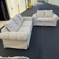 3 Seater Sofa Couch and Loveseat Set of 2 Clean and Good Condition 