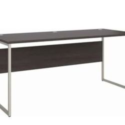 BRAND NEW 
Pemberly Row 72W x 30D Computer Table Desk in Storm Gray - Engineered Wood
