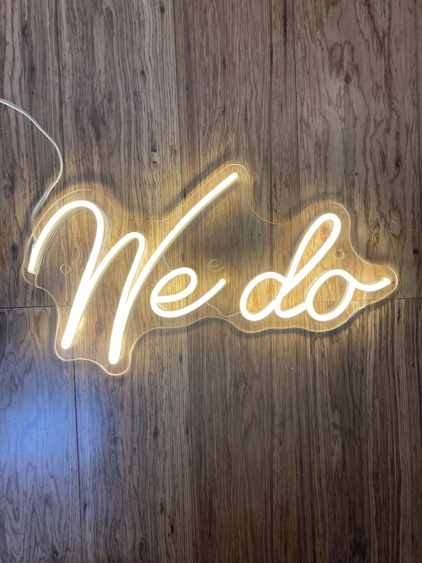 “We Do” Neon Wedding Sign