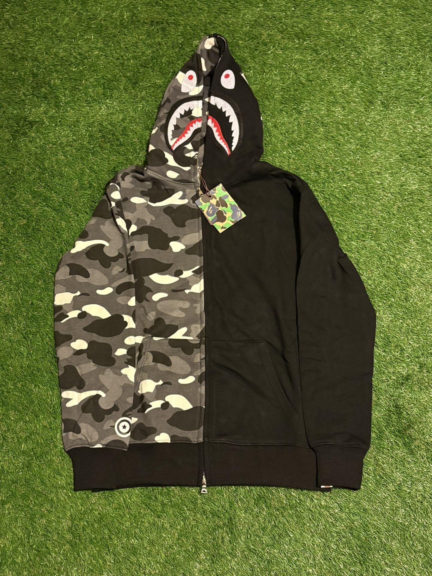 Half And Half Bape Hoodie