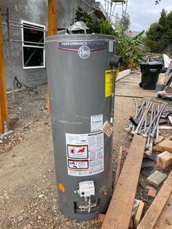 Free water heater. Natural gas. 50 gals