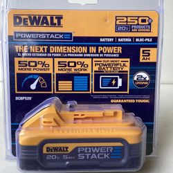 DeWalt 5.0ah Powerstack Batteries 