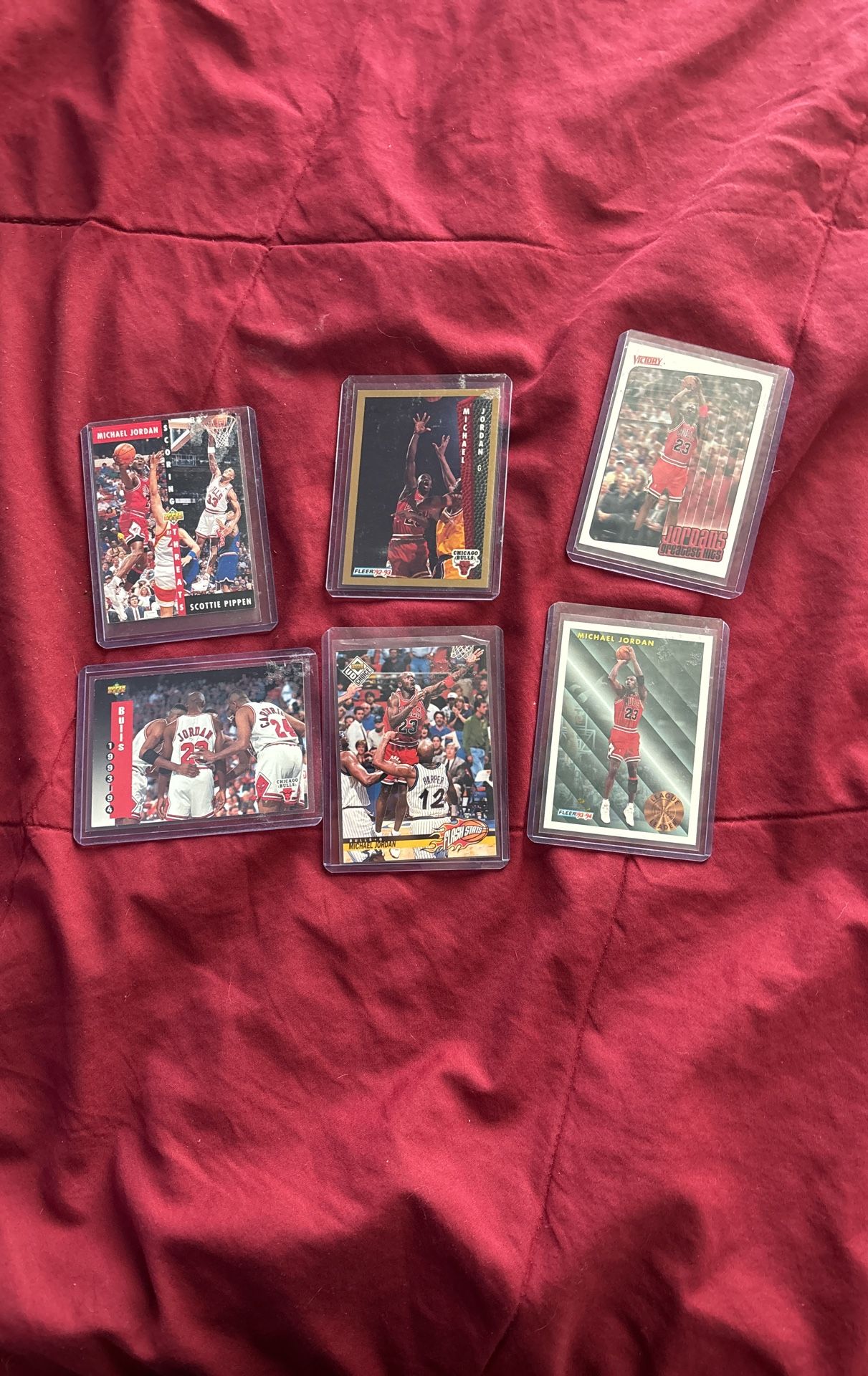 6 micheal jordan cards selling individually or all together