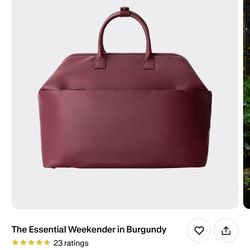 Beis “The Essential Weekender In Burgundy” 