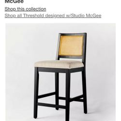 2 New In Box Counter Height Barstools. Both Selling Together