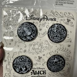 Disney Alice In Wonderland Black  Pins