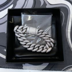 White Gold Cuban Bracelet