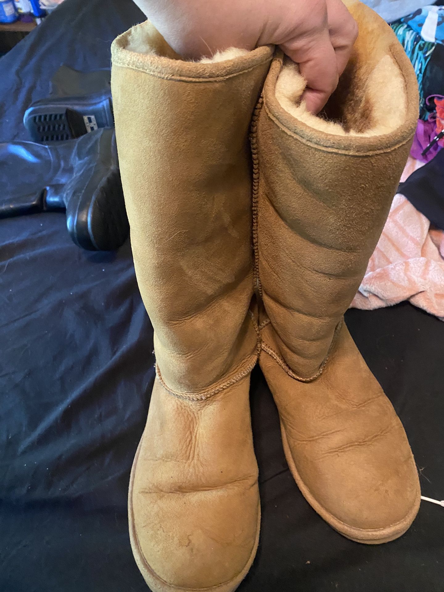 LL Bean Fur Lined Woman’s Tan Boots 