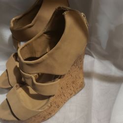 Brown Wedges Sz 5