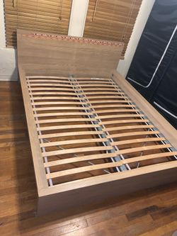 IKEA Queen Bed Frame – MALM Light Tan – Ready for Pickup