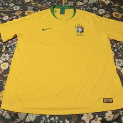 100% AUTHENTIC Men's Nike Vaporknit BRAZIL "2018" CBF Soccer #7 KIRSTEN Jersey size XL BRAND NEW $50