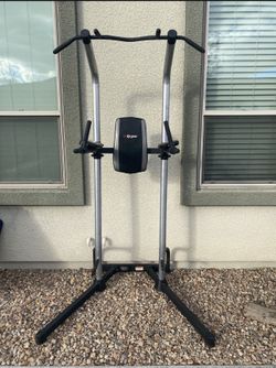 Pull Up Bar And A Bench Rack With Squat