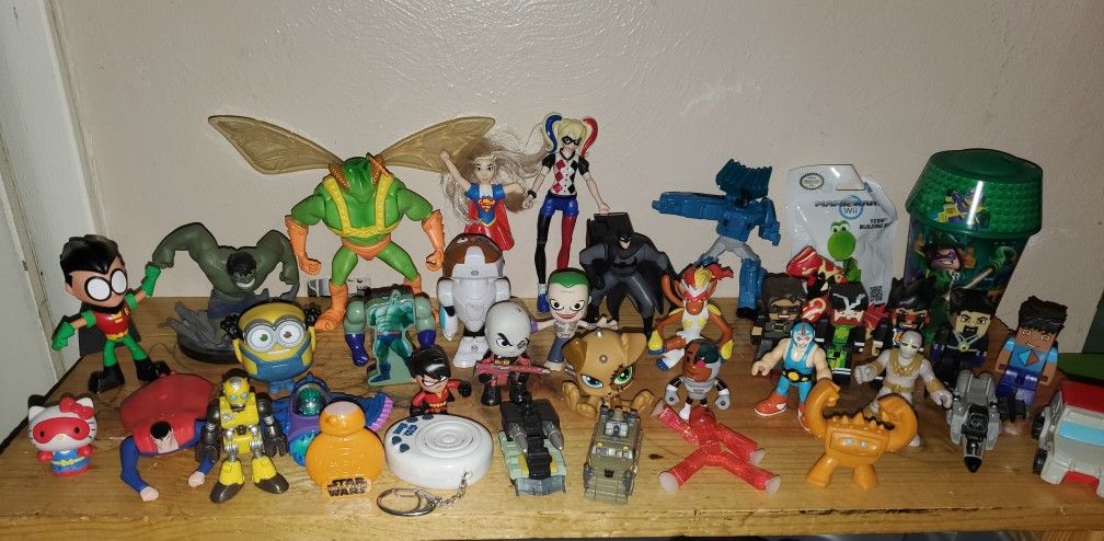 Large Lot Of Small Toys! Some Vintage, Some Newer! Over 40 Toys!