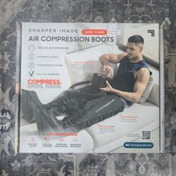 Sharper Image® Powerboost® Boots, Air Compression Leg Massager Size L/XL, Enhance