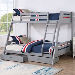Bunkbed Twin/full W/drawers