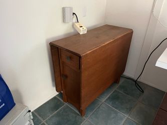 Dbl dropleaf w/storage