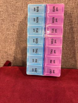 New 7-Day AM PM Storage Organizer  for Beads,Craft Supplies&Small Items-7”x3”x1”