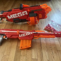 Nerf Mega Mastodon Blaster and nerf elite Mega Centurion