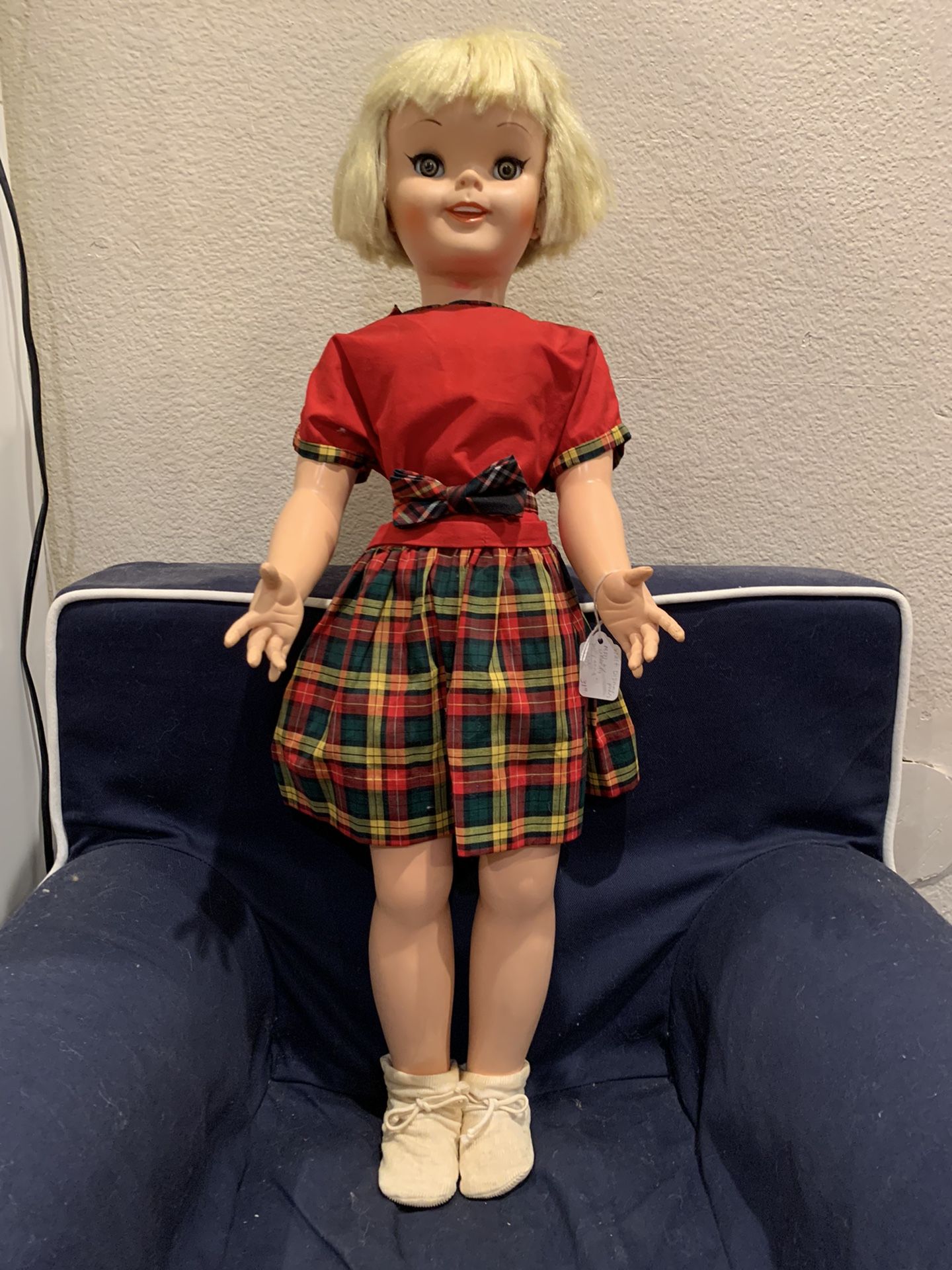 Pollyanna Doll By Uneeda 32” Vintage Disney 1960