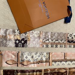 Three Brand New Silk Louis Vuitton Silk Headbands