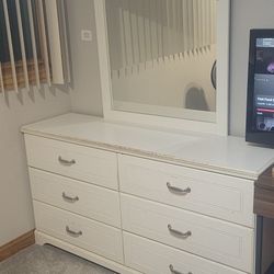 White Dresser And Mirror (2)