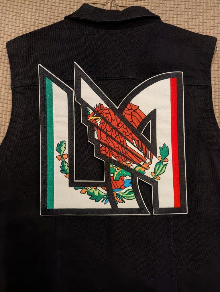 LAFC PATCH MEXICO BACK PATCH VEST JACKET HAT SCARF