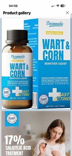 Fast-Acting Wart Corn Remover Freeze Off for Feet, Salicylic Acid Wart Remover for Men Women, Foot Hand Corns Removal for Plantar Genital Common Flat 