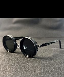 Aluminum Magnesium Alloy Adjustable Retro Round Metal Frame Fashion Glasses Polarized Glasses, UV Resistant, Adjustable Nine Brightness Levels
Brand n