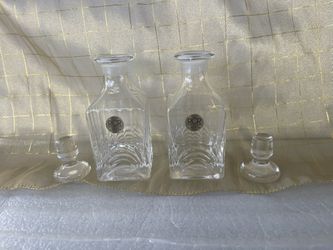 Italian crystal RCR set of two Dispensers