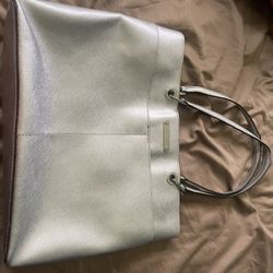 Michael Kors, Silver Purse No Stains Inside Or Outside