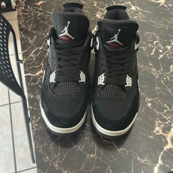 Jordan 4s, “Black Canvas” Size 12