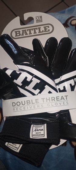 Battle Double Threat Receivers Gloves. Size XL Junior.