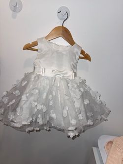White Floral Baby Dress