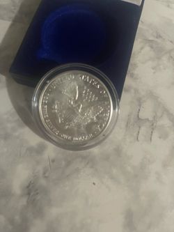 1999 painted walking liberty coin