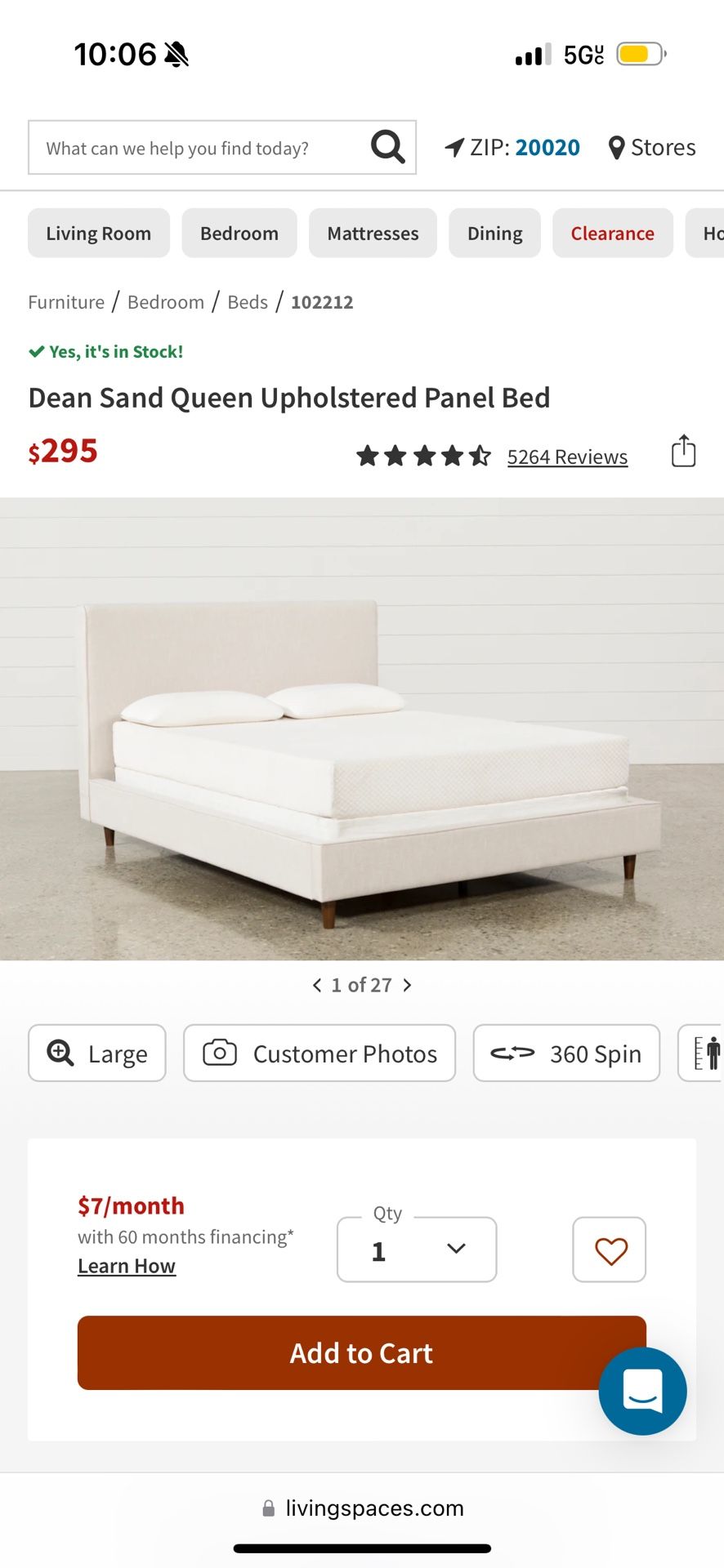 Beige Bed Frame From Wayfair